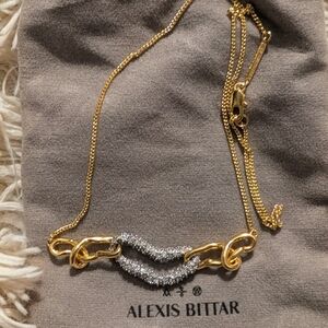 Alexis Bittar Gold and Silver Chain Necklace